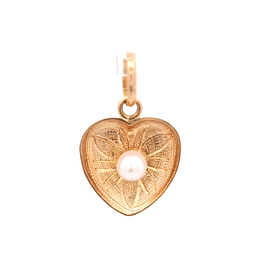 Colgante de Oro Amarillo 18K Corazón Tallado 