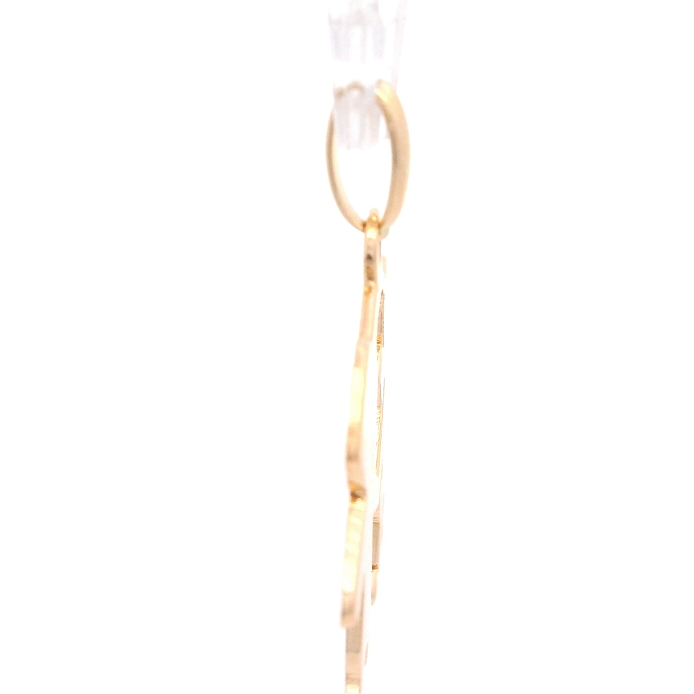 Colgante de Oro Amarillo 18K Niños Tallados 