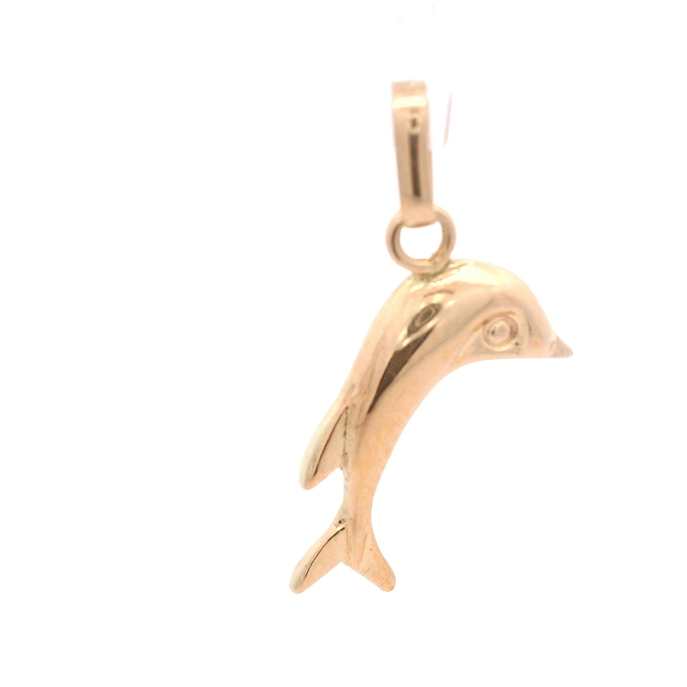 Colgante de Oro Amarillo 18K Delfin 
