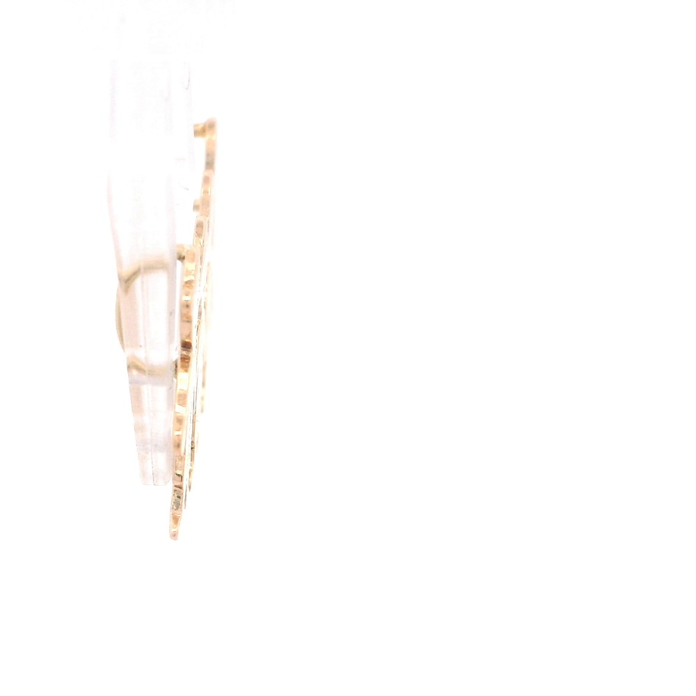 Colgante de Oro Amarillo 18K Niños Tallados Doble 