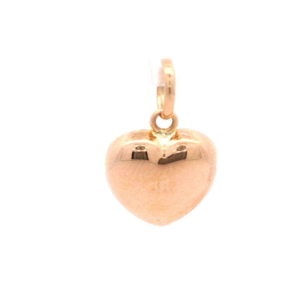 Colgante de Oro Amarillo 18K Corazón Tallado 