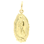 Colgante de Oro Amarillo 18K Medalla Virgen 