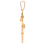 Colgante de Oro Amarillo 18K Cruz Entorchada 