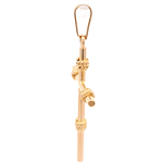 Colgante de Oro Amarillo 18K Cruz Entorchada 