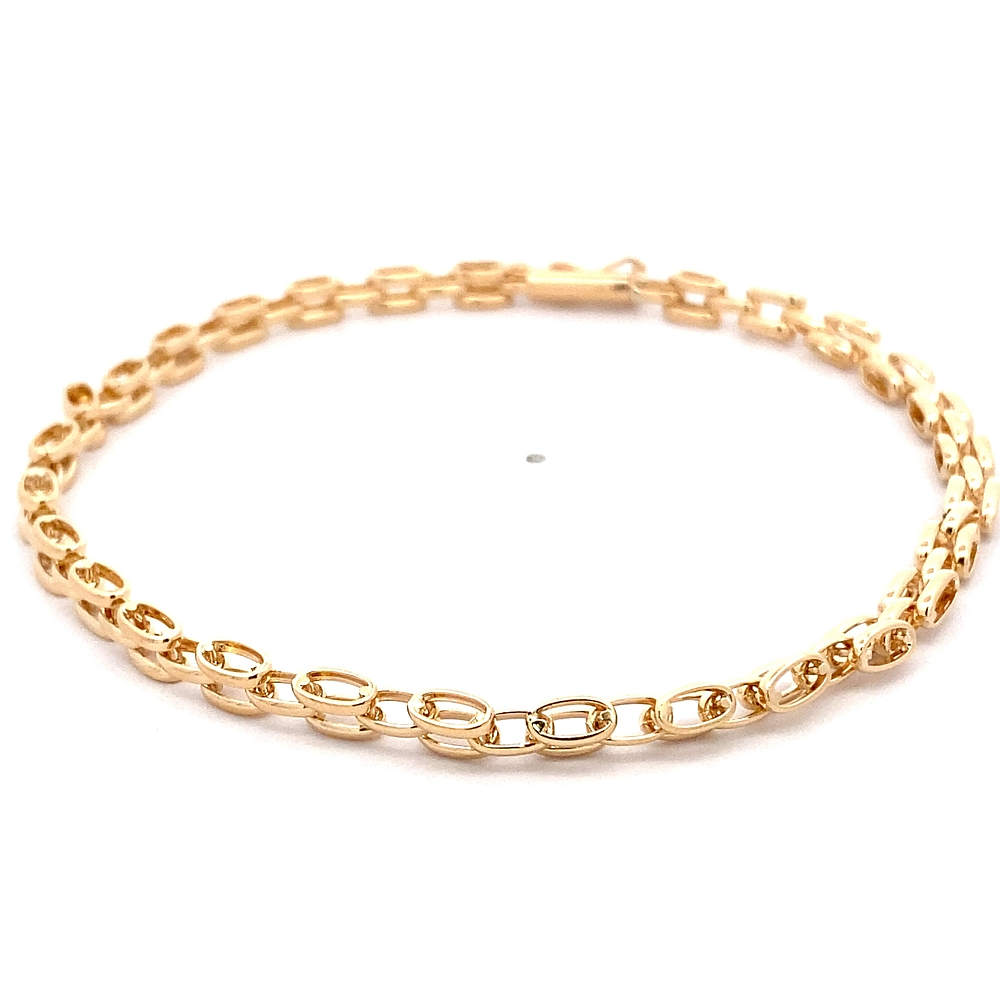 Pulsera de Oro Amarillo 18K Panther 22 cm Tubular