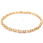 Pulsera de Oro Amarillo 18K Panther 22 cm Tubular