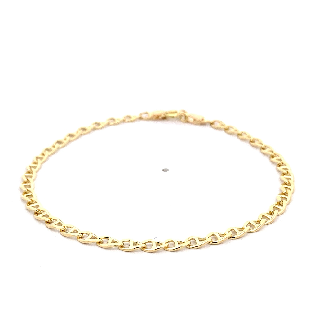 Pulsera de Oro Amarillo 18K Banana 18 cm Resorte