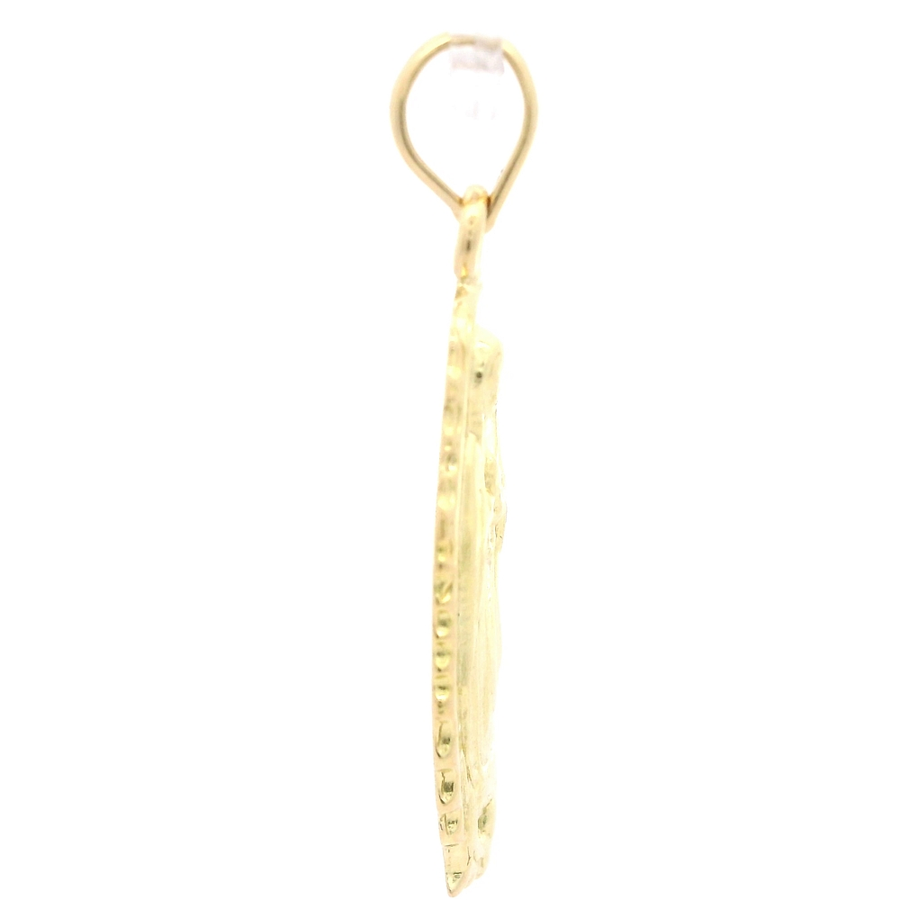 Colgante de Oro Amarillo 18K Medalla Virgen 