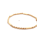 Pulsera de Oro Amarillo 18K Tourbillon 18 cm Tubular