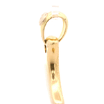 Colgante de Oro Amarillo 18K Luna Bombe, Mateada 