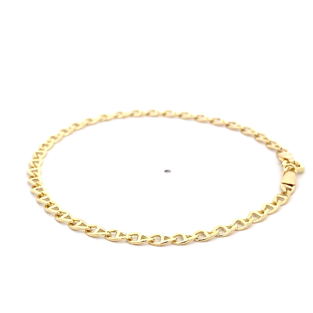 Pulsera de Oro Amarillo 18K Banana 18 cm Resorte
