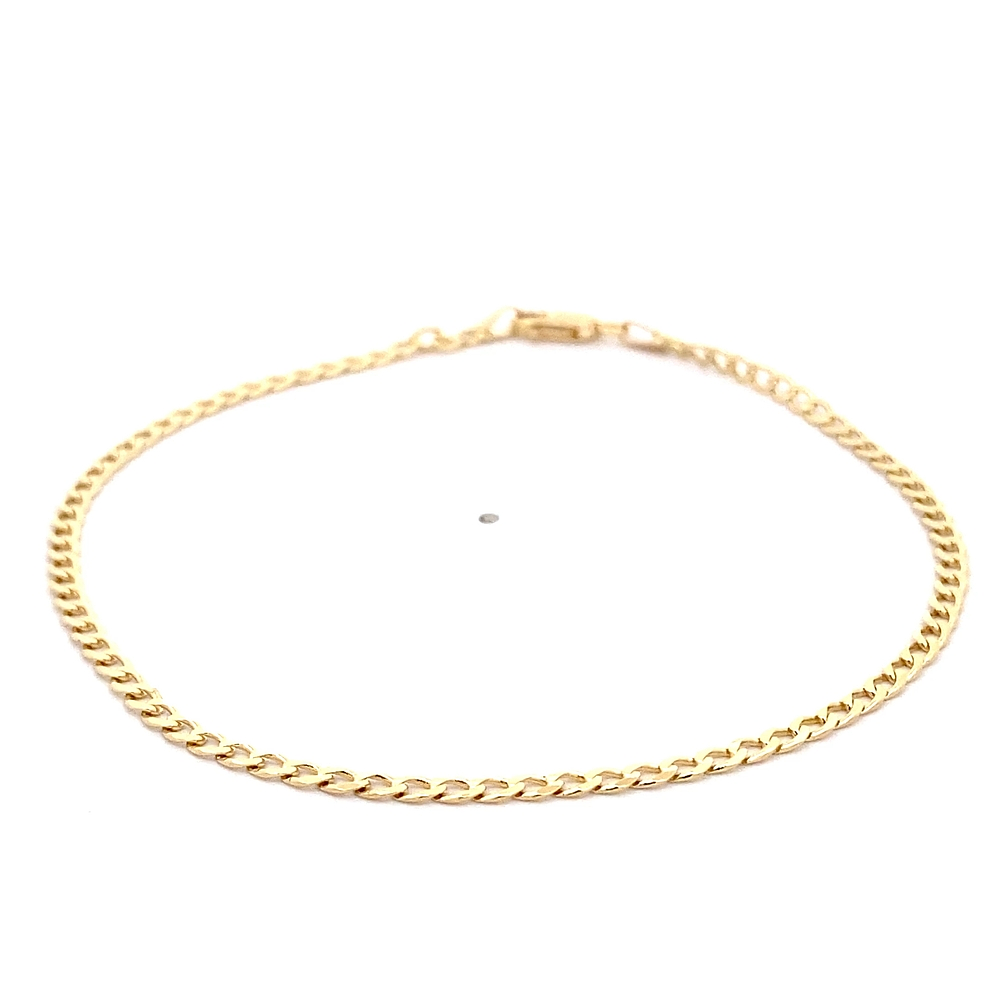 Pulsera de Oro Amarillo 18K Groumet 20 cm Mosquetón