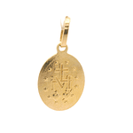 Colgante de Oro Amarillo 18K Medalla Religiosa 