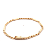 Pulsera de Oro Amarillo 18K Tourbillon 18 cm Tubular