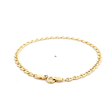 Pulsera de Oro Amarillo 18K Banana 18 cm Resorte
