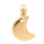 Colgante de Oro Amarillo 18K Luna Bombe, Mateada 