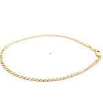 Pulsera de Oro Amarillo 18K Groumet 20 cm Mosquetón