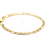 Pulsera de Oro Amarillo 18K Banana 3x1 22 cm Mosquetón