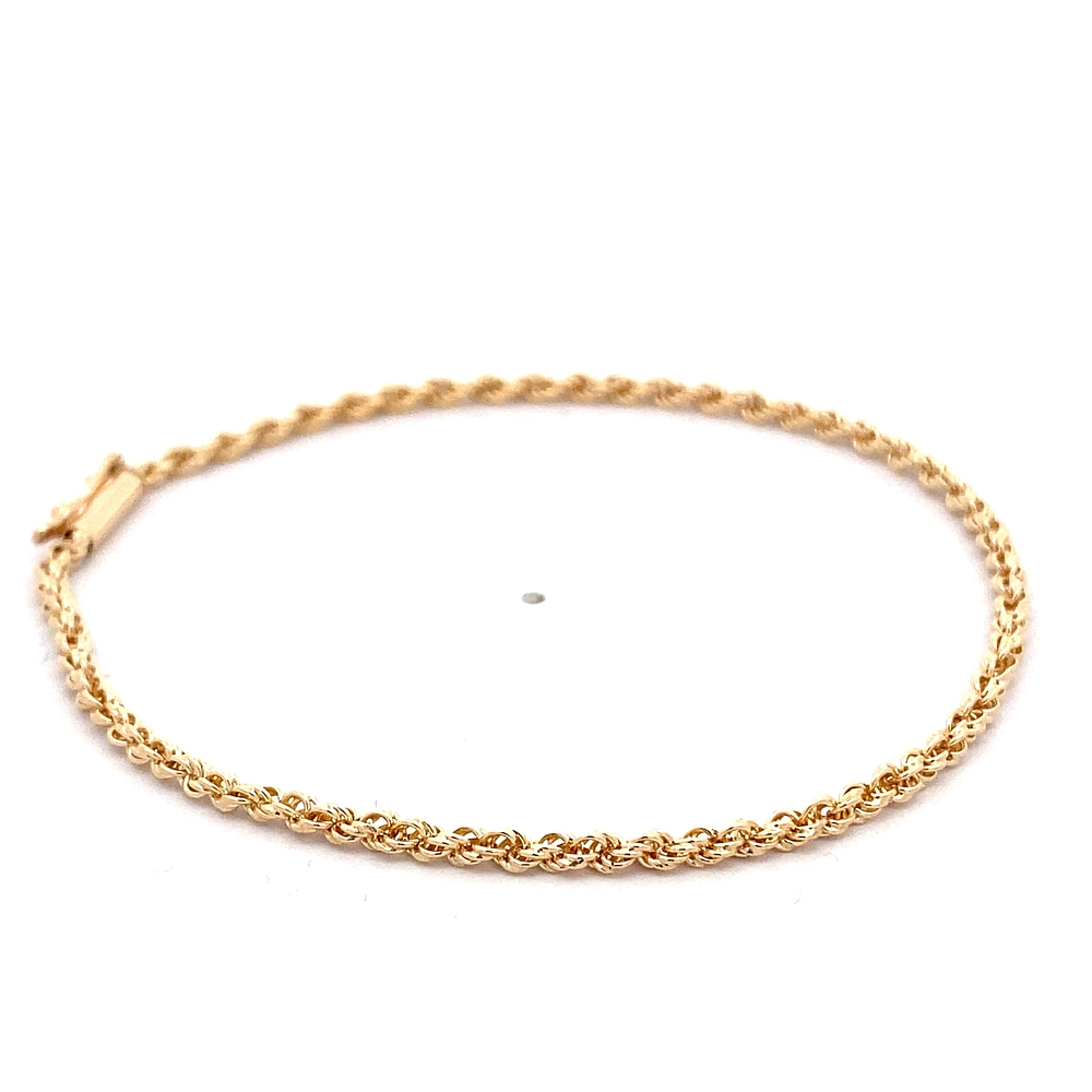 Pulsera de Oro Amarillo 18K Tourbillon 20 cm Tubular