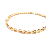 Pulsera de Oro Amarillo 18K Panther 22 cm Tubular