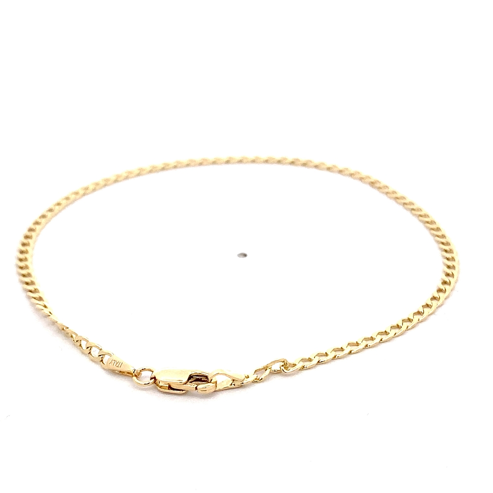 Pulsera de Oro Amarillo 18K Groumet 20 cm Mosquetón
