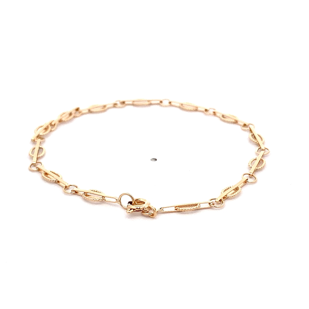 Pulsera de Oro Amarillo 18K Veronica 18 cm Resorte