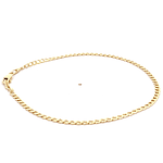 Pulsera de Oro Amarillo 18K Groumet 20 cm Mosquetón