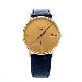 Reloj Hombre Longines Presence Acero Dorado 33 mm Cuarzo Ref. L4.743.6
