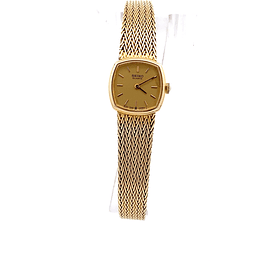 Reloj Mujer Seiko Vintage de Oro 14K 15 mm Cuarzo Ref. 1E20-1440