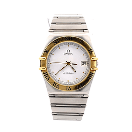 Reloj Unisex Omega Constellation Acero-Oro 33 mm Cuarzo Ref. 396.107