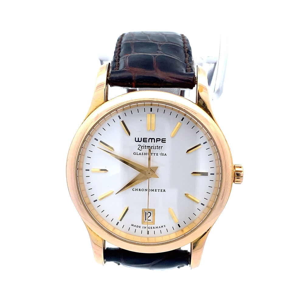 Reloj Hombre Wempe Zeitmeister Glashütte Acero Dorado 38 mm Cuarzo Ref. WM050001