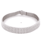 Pulsera de Oro Amarillo 18K Tenis con Broche Cajón de Seguridad