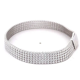 Pulsera de Oro Amarillo 18K Tenis con Broche Cajón de Seguridad