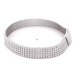 Pulsera de Oro Amarillo 18K Tenis con Broche Cajón de Seguridad