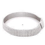 Pulsera de Oro Amarillo 18K Tenis con Broche Cajón de Seguridad