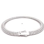 Pulsera de Oro Amarillo 18K Tenis con Broche Cajón de Seguridad