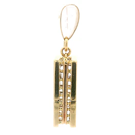 Colgante de Oro Amarillo 18K Rectangular con Diamantes
