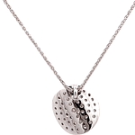 Cadena de Oro Amarillo 18K Ondulado con Diamantes con Broche Mosquetón