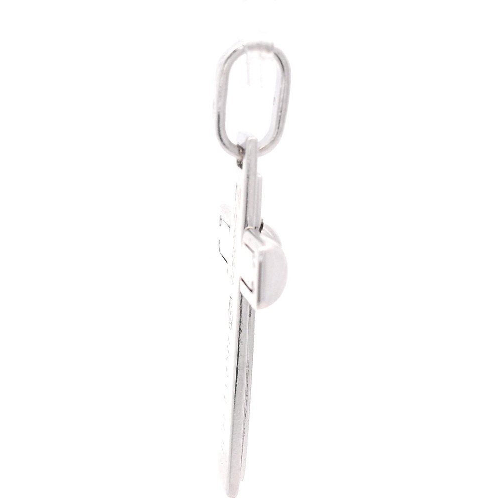 Colgante de Oro Amarillo 18K Cruz Rodinado con Diamantes