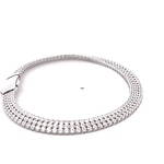 Pulsera de Oro Amarillo 18K Tenis con Broche Cajón de Seguridad