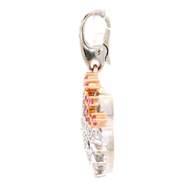 Colgante de Oro Amarillo 18K Rostro De Gato Con Diamantes