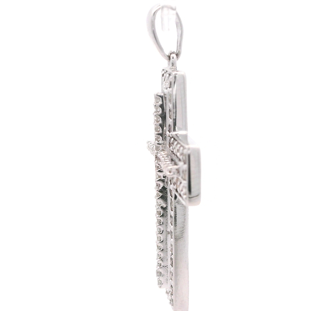 Colgante de Oro Amarillo 18K Cruz con Diamantes