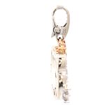 Colgante de Oro Amarillo 18K Rostro De Gato Con Diamantes