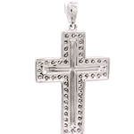 Colgante de Oro Amarillo 18K Cruz con Diamantes