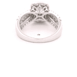 Anillo de Oro Amarillo 14K Redondo Calado con Diamantes Baguette