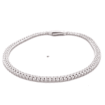 Pulsera de Oro Amarillo 18K Tenis con Broche Cajón de Seguridad