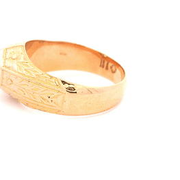 Anillo de Oro Amarillo 18K Solitario con Diamantes