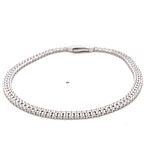 Pulsera de Oro Amarillo 18K Tenis con Broche Cajón de Seguridad