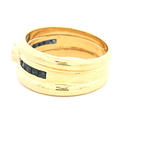 Anillo de Oro Amarillo 18K Tuerca Con Diamantes