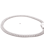 Pulsera de Oro Amarillo 18K Tenis con Broche Cajón de Seguridad